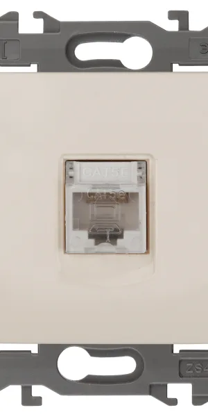 Розетка ЭРА Elegance ПК RJ45, IP20 слоновая кость 14-3107-02, Б0034303
