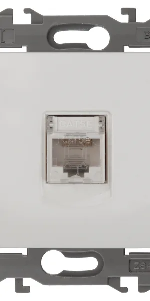 Розетка ЭРА Elegance ПК RJ45, IP20 белая 14-3107-01, Б0034302
