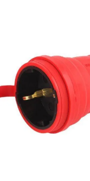 Штепсель- розетка 16А гермет. Эра R8 красная IP44 Б0044548