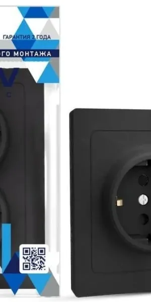 Розетка TOKOV Pixel 2м С/У, 16А, IP20, С/З шторки, карбон TKE-PX-R2FZSF-C14