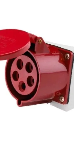 Розетка силовая 32А 3Р+Е+N 380В стац. ССИ-125, IEK PSR12-032-5