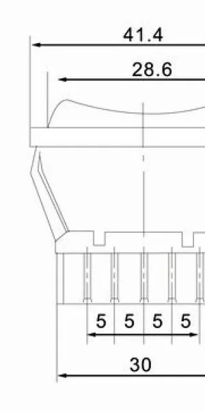 Выключатель клавишный REXANT 36-4410 ON-OFF-ON 12V 20А (5с) стеклоподъемника