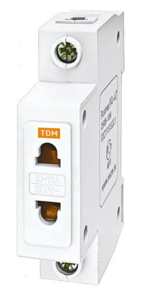 Розетка на DIN рейку "TDM" Б/З  SQ0209-0002