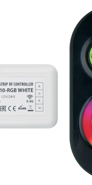 Контроллер RGB ULC-G10 12-24B с пультом ДУ 2.4ГГц. Uniel чёрный 11105
