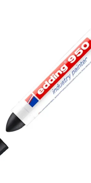 Маркер строительный Edding 950, чёрный, 10мм, лаковый - - - - -