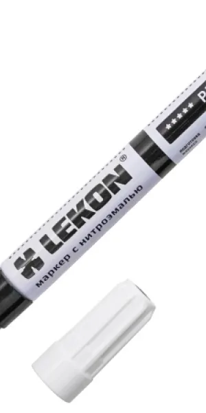 Маркер с нитроэмалью LEKON PROFI чёрный 4мм 018804