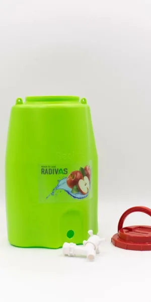 Рукомойник Radivas зеленый	10 литров с краном и ручкой для переноски