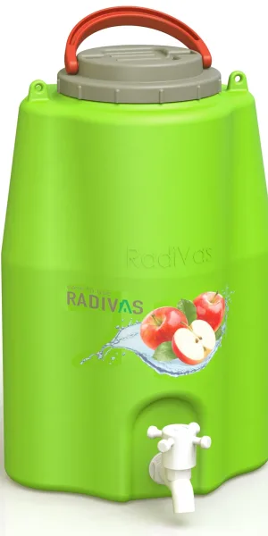 Рукомойник Radivas зеленый	10 литров с краном и ручкой для переноски