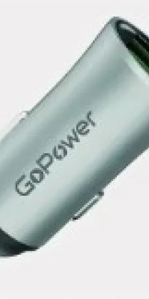Автомобильное З/У GoPower GPC07U 2USB серый 00-00022627