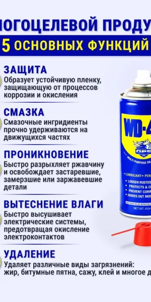 Смазка универсальная WD-40 GP5pro 450 мл Иран