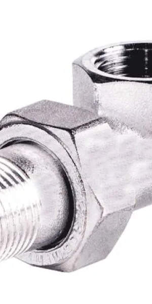 Американка 1" Ду 25 угловая хром матовый Giacomini R19X005