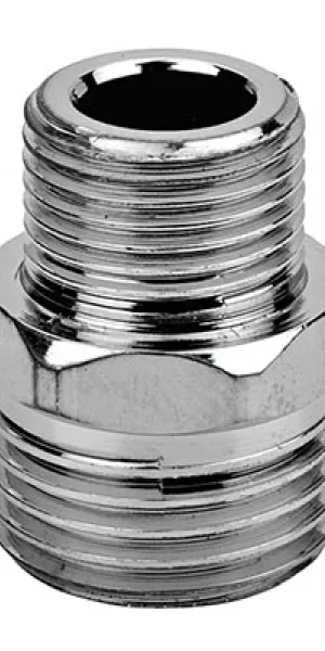 Переходник латунный 1/2"х3/8" (15х10мм) REMER хром