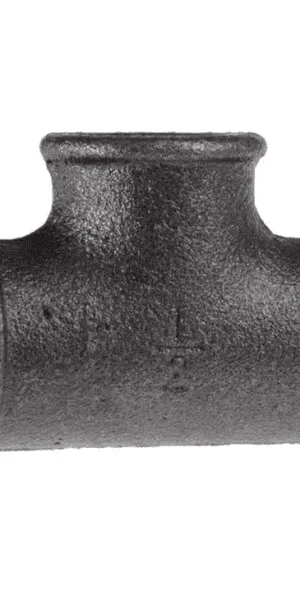 Тройник переходной 1"х3/4"х1" (25х20х25мм) черный