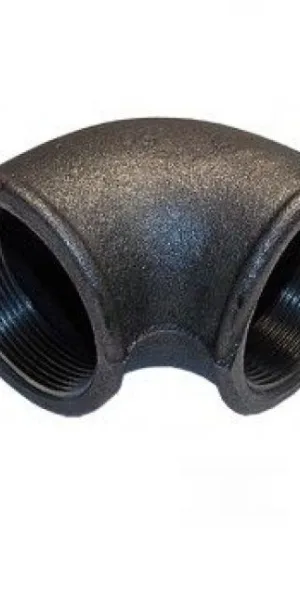 Угольник 1/2" черный