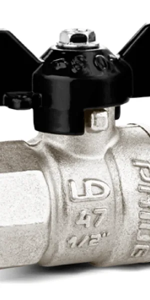 Кран шаровый LD Pride 1" (Ду25) Ру40 г/г бабочка