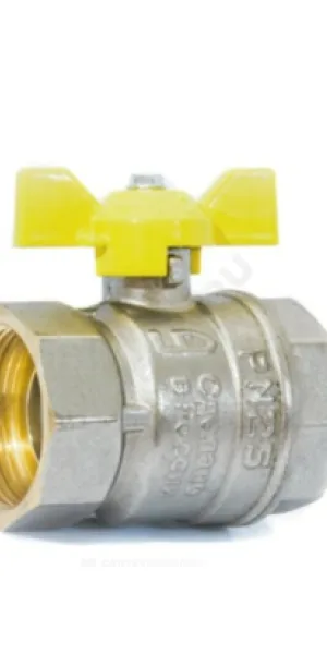 Кран шаровый LD 1/2" (Ду15) г/г бабочка (для газа)