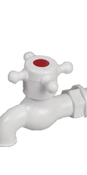 Кран водоразборный 1/2" пластик белый