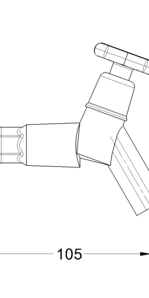 Кран водоразборный 1/2" ECONOCE EC0605