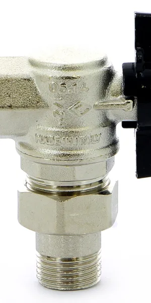 Кран шаровый Bugatti Oregon 05940001 угловой 1/2" американка
