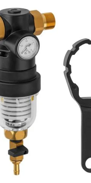 Фильтр самоочищающийся 3/4" нар с манометром AVE115702KG AV Engineering - - - Акция