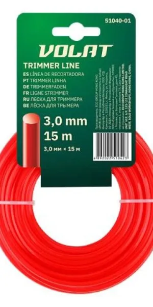 Леска для триммера ВОЛАТ  3мм круг 15м  51040-01