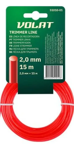 Леска для триммера ВОЛАТ  2,0мм круг 15м  51010-01