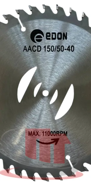 Диск для триммера с твердосплавными напайками Edon AACD 150/50-40, 20890