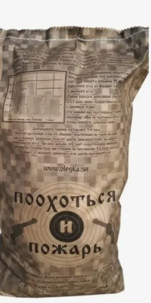 Уголь древесный береза 3кг