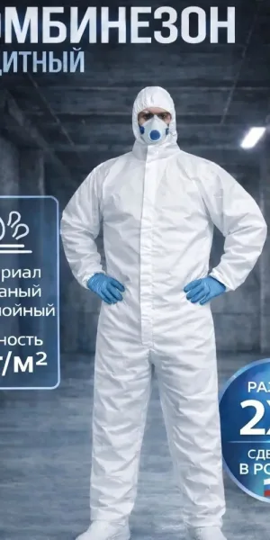 Комбинезон одноразовый размер 2XL ламинированный