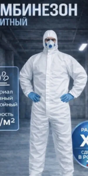 Комбинезон одноразовый размер XL ламинированный