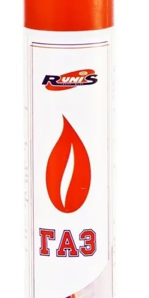 Баллон с газом 270мл "Runis" для заправки зажигалок  1-008/1-006