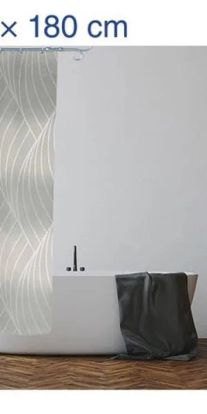 Штора для ванной PERFECTO LINEA 180х180см жемчужная  36-118006