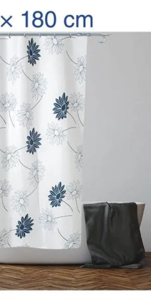 Штора для ванной PERFECTO LINEA 180х180см цветы  36-118015