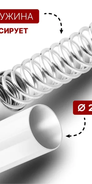 Карниз для штор 110-200см белый PERFECTO LINEA