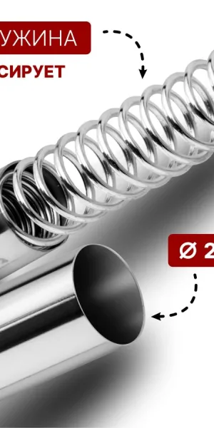 Карниз для штор 110-200см хром PERFECTO LINEA