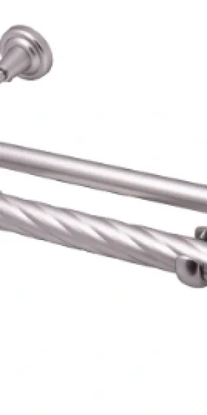 Карниз кованый Твист Дюна d25/19 1,60м 2-х рядный Серебро матовое - - - Акция