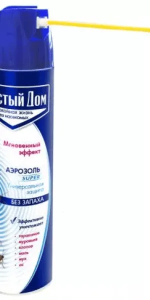 Аэрозоль "Чистый дом" 600мл от насекомых Универсальный 02-852