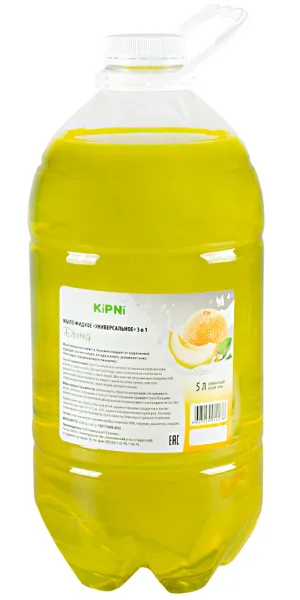 Мыло жидкое "Kipni" 3-в-1 дыня 4.5л 224329