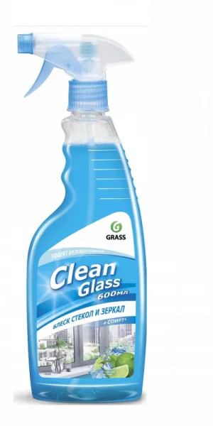 Средство для стёкол и зеркал "Grass" Clean Glass 600мл Голубая логуна 125247