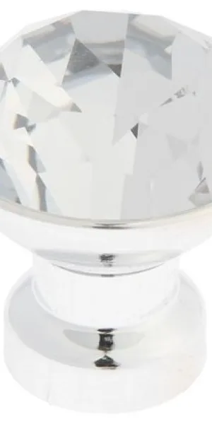 Ручка-кнопка стекло. CAPPIO, d=34мм, цвет хром 7599966