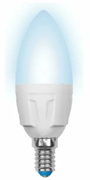 Лампа светодиодная свеча Е-14 7W Uniel C37 4000К холодный свет UL-00002411