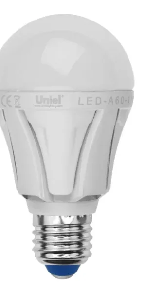 Лампа светодиодная груша 8W Uniel A60 Е-27  WW-тёплый белый свет UL-00001522