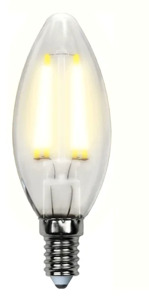 Лампа светодиодная Filament свеча Е-14 6(50)W Uniel sky матовая, теплый белый свет UL-00000305