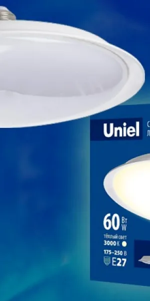 Лампа светодиодная Uniel LED-U270, Форма "UFO" 60Вт, Е27, 3000К, UL-00004576