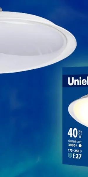 Лампа светодиодная Uniel LED-U220, Форма "UFO" 40Вт, Е27, 4000К UL-00004574