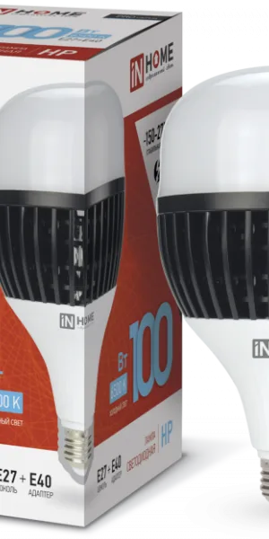 Лампа светодиодная LED-HP-PRO 100Вт 230В Е27/40 6500К 9000Лм IN HOME промышленная 4690612035697