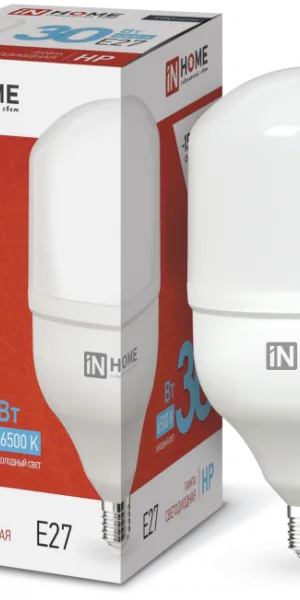 Лампа светодиодная LED-HP-PRO 30Вт 230В Е27 6500К 2850Лм IN HOME промышленная 4690612031088