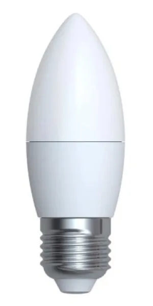 Лампа светодиодная свеча Е-27 7W VOLPE C37 4000K белый свет UL-00003798