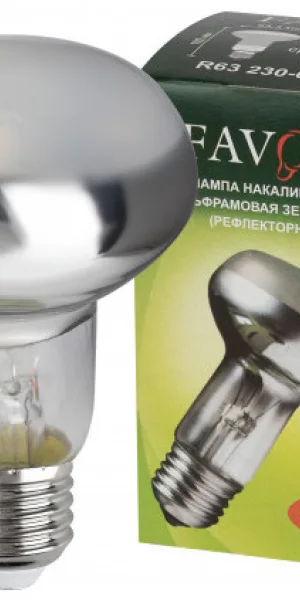 Лампа накаливания R63  Е-27 60Вт зеркальная Favor  1113881, Б0056145