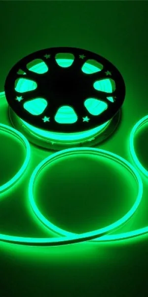 Неон ПВХ "LEDS POWER" силикон ПРЕМИУМ 8*16 11Вт/м 12В в блистере (5м) зелёный LP-N-816-2835G